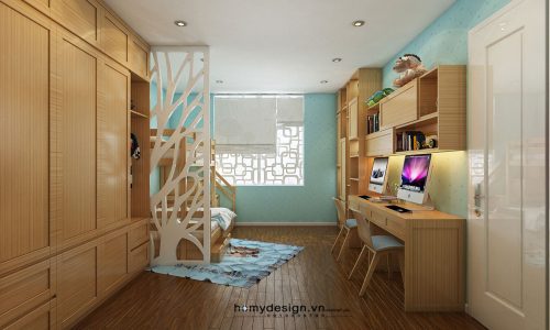 Thiết kế nội thất bằng phẳng chung cư Nam Cường – Mr Hùng