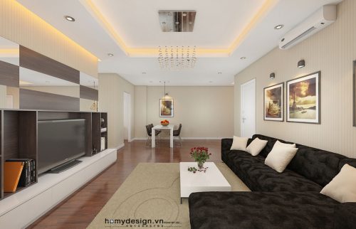 Thiết kế thi công nội thất chung cư Cland – Lê Đức Thọ – Ms Nguyen