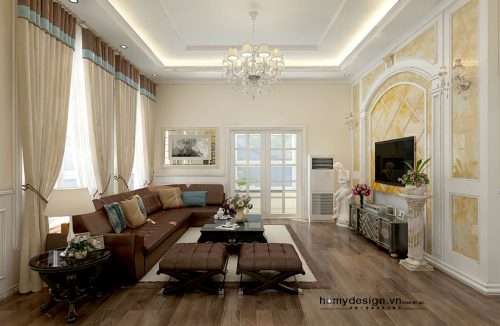 Thiết kế nội thất tân cổ điển chung cư The Manor – Đẹp sang trọng
