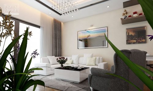 Thiết kế nội thất căn hộ Vinhomes Smart City đơn giản, tiện nghi