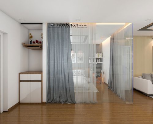 Thiết kế nội thất chung cư – Giải pháp cho căn hộ 98m2 thiếu sáng