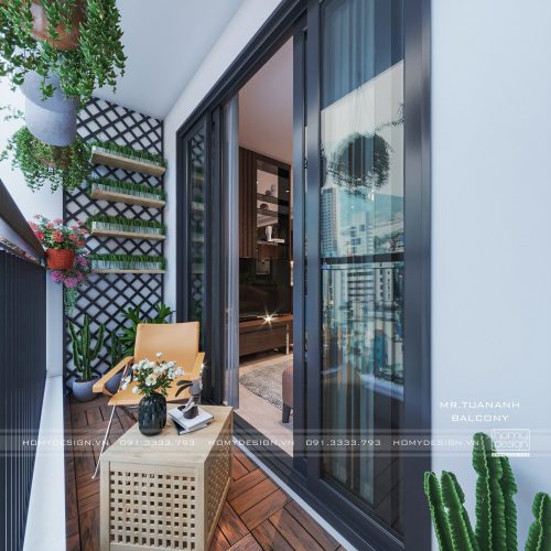 Thiết kế nội thất chung cư VINHOMES SMART CITY – 2 căn hộ đập thông