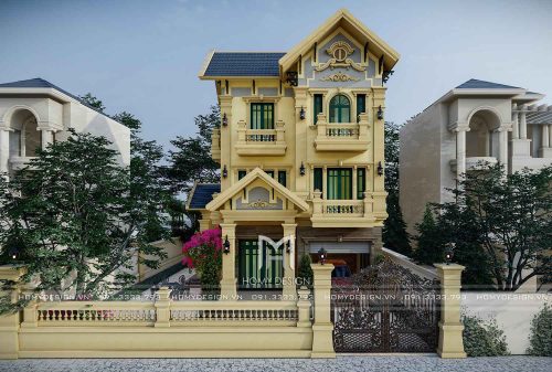 Những mẫu thiết kế biệt thự tân cổ điển mái Thái đẹp